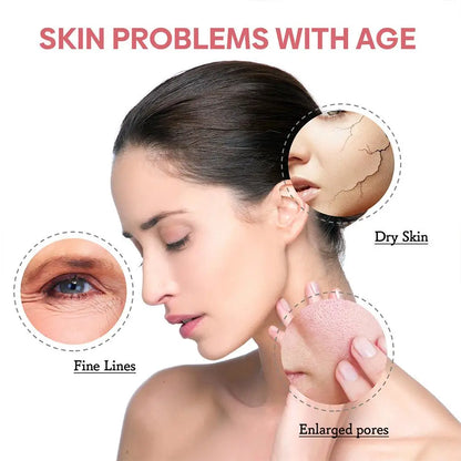 5 in 1 Fade Fine Lines Firming Face Serum Moisturizing Brightening Vitamin C Hyaluronic Acid Facial Serum Shrink Pores Skin Care